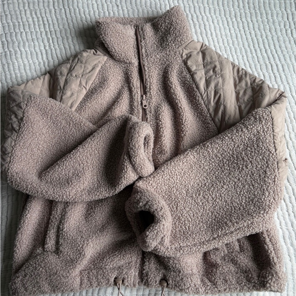 Offline by Aerie Quilted Sherpa Jacket